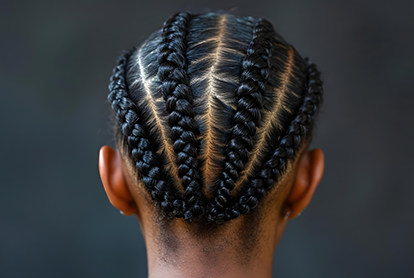 Profesyonel kuaför örgü saç modeli